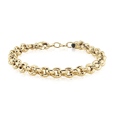 Sterling Silver Miss MIMI hearts link bracelet 7.25+1