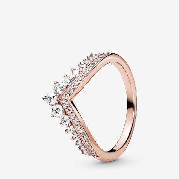 Pandora® Rose Tiara Wishbone Ring
With cz s
Size 3.5