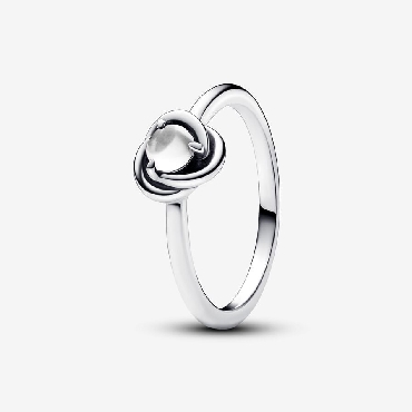 Pandora® Sterling silver ring with clear cubic zirconia