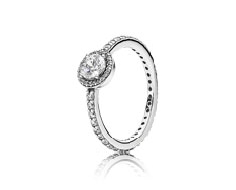 Pandora® Classic Elegance Ring With clear cz s Size 5