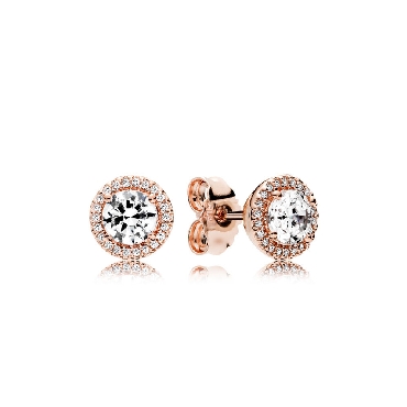 Pandora Rose® Classice Elegance Earrings With cz s