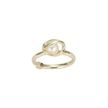ELLE sterling silver   luna   ring with white pearl.