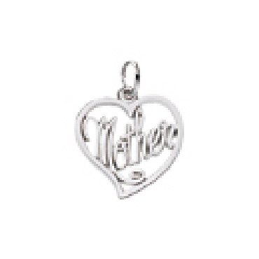 Sterling Silver Mother Charm MOM