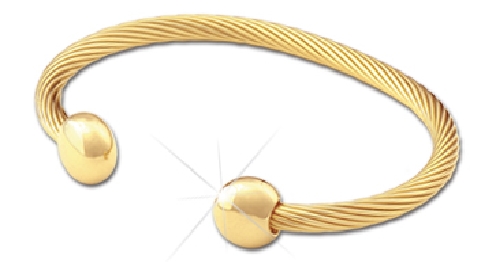 Q Ray® Bracelet 
Deluxe Gold Plated. Size Large.