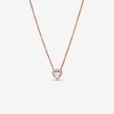 Pandora® Rose collier with clear cubic zirconia