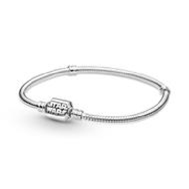 Pandora® sterling silver   Star Wars   snake chain bracelet. 17cm