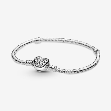 Pandora® Disney snake chain sterling silver bracelet.