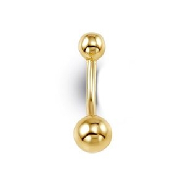 14k yellow gold;   Bella Blossoms   belly button ring