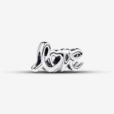 Pandora® Sterling silver love charm.