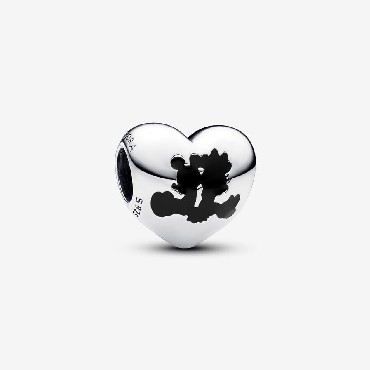 Pandora® Sterling silver Disney Mickey and Minnie charm.