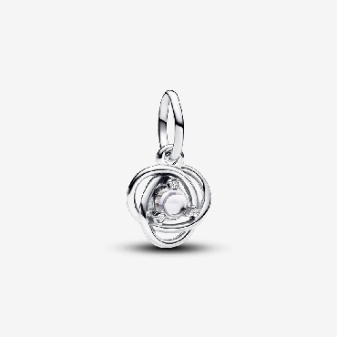 Pandora® Sterling silver dangle with clear cubic zirconia