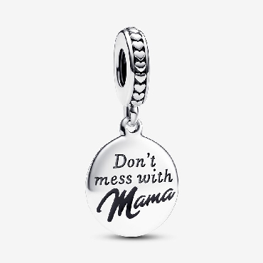 Pandora Don t mess with Mama engravable dangle charm