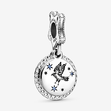 Pandora® Harry Potter Ravenclaw sterling silver dangle with sea blue crystal learning wit wisdom