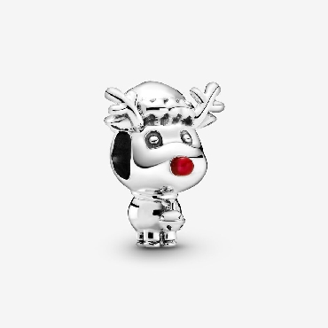 Pandora® sterling silver Rudolph the reindeer charm