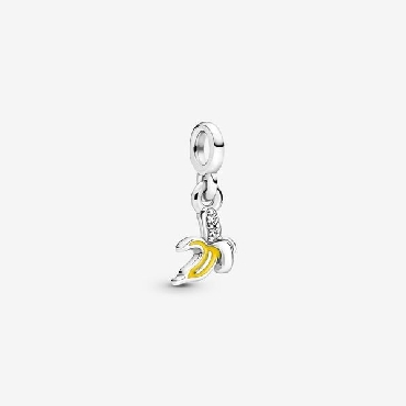 Pandora Me® Banana sterling silver dangle charm.