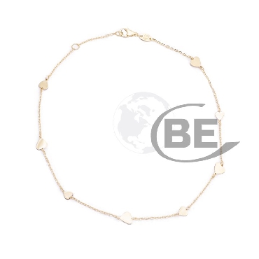 10k yellow gold anklet
