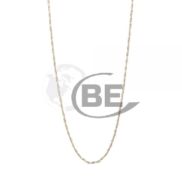 10K yellow gold twisted rope chain.