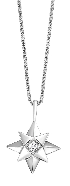 White Gold and Diamond Pendant
.035TCW
Canadian Certified Gold