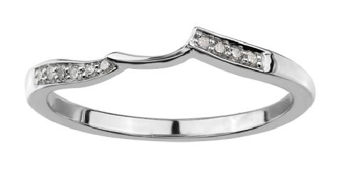 10K White Gold Diamond Ring 8 diamonds 042 carat 2 diamonds 008 carat Canadian Certified Gold