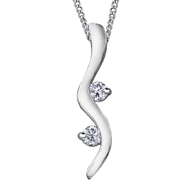 Together Forever® 
10K White Gold Diamond Pendant
.16CTW
Canadian Certified Gold