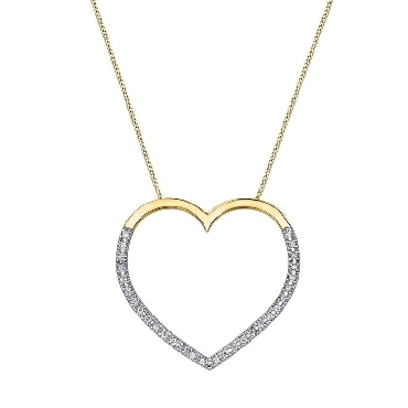 White Yellow Gold Diamond Pendant Canadian Certified Gold