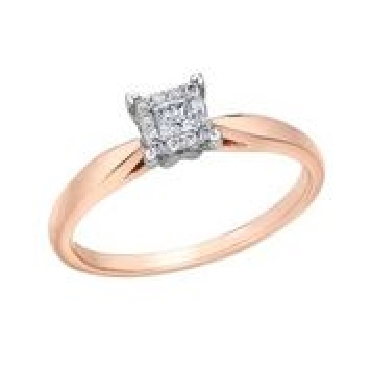 10K Rose & White Gold Diamond Ring
Center stone – .08CT
Suggested band – R1903WD/13
Canadian Certified Gold