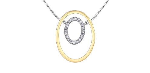 10k whiteyellow gold diamond pendant 20 fancy cut diamonds 012ct
