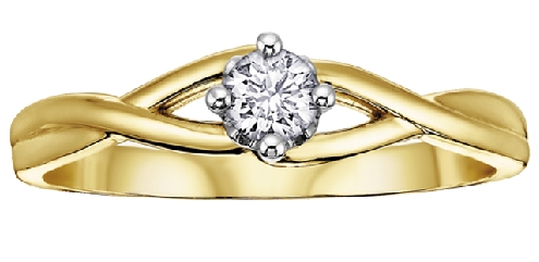 10K Yellow & White Gold Diamond Ring
1 fancy cut diamond: .08 carat
Canadian Certified Gold