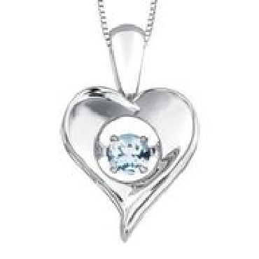 Pulse® Bring Love To Life
Sterling Silver Aquamarine Pendant