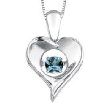 Pulse® Bring Love To Life
Sterling Silver Blue Topaz Pendant