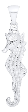 Sterling silver seahorse pendant 18