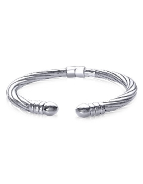 Sterling silver electroform bangle.