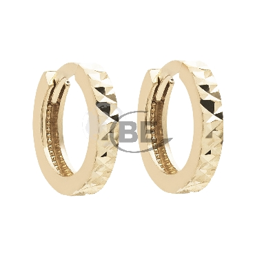 10k yellow gold hoops.