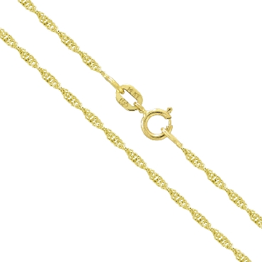 Singapore gold chain necklace