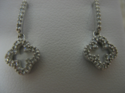 White Gold Diamond Earrings
.20CT TW.