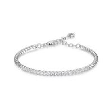 Sterling silver Elle nautical 2.5mm bangle 6.5