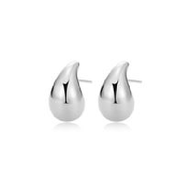 Sterling silver Reign teardrop post earrings.