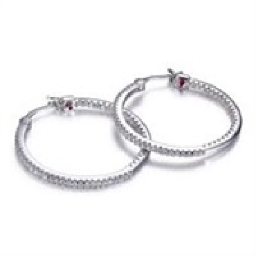 Sterling Silver Elle®   Rodeo Drive   Earrings
With signature rubies