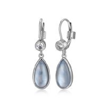 Sterling silver Elle ethereal drops with synthetic blue topaz