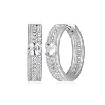 Sterling silver Elle® weave hoops 20mm