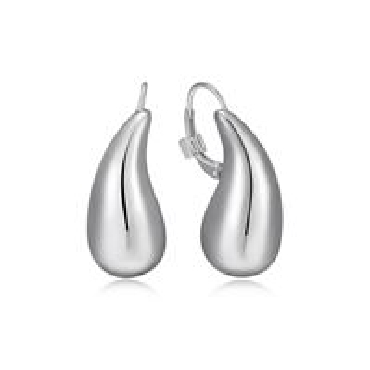 Sterling silver ELLE® raindrop earrings.