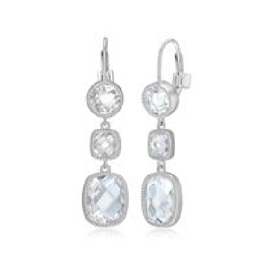 Sterling silver ELLE® essence earrings.
