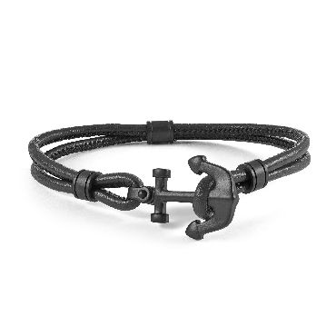 Stainless Steel Matte- Steel Anchor Bracelet