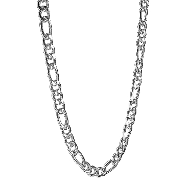 Italgem Stainless steel 9.5mm figaro link chain 22  +2  .