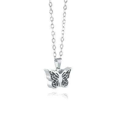 Italgem Stainless Steel butterfly urn pendant.