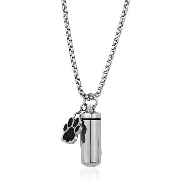 Italgem stainless steel urn with chain