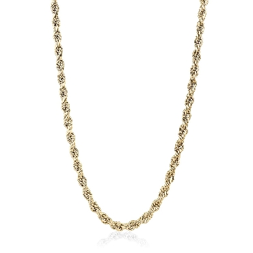 Italgem stainless steel gold ip 24 6mm rope chain