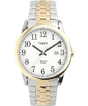 Mens two-tone Timex watch.